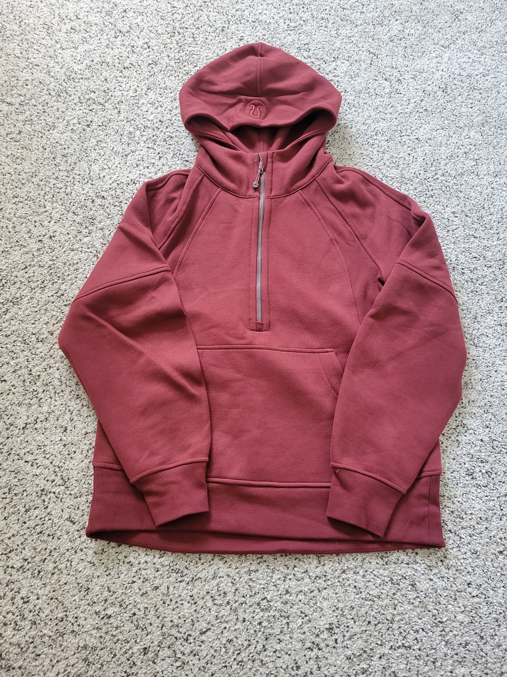 Lululemon Women's Scuba Ovrrsized Half-Zip Hoodie - Burgundy
